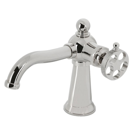 Kingston Brass KS3546RKX Single-Handle Bathroom Faucet with Push Pop-Up, Polished Nickel KS3546RKX